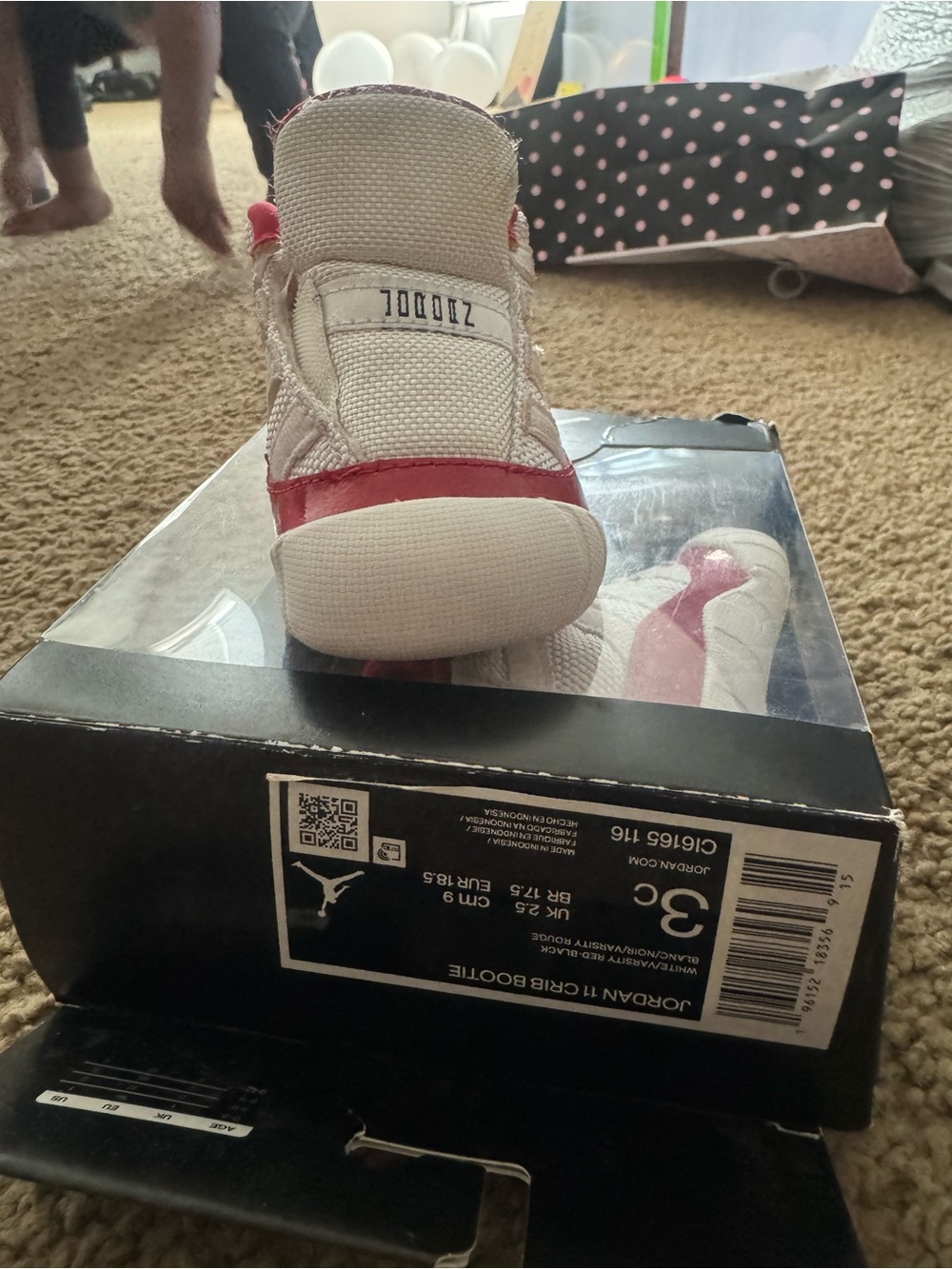 Jordan 11 Crib Bootie